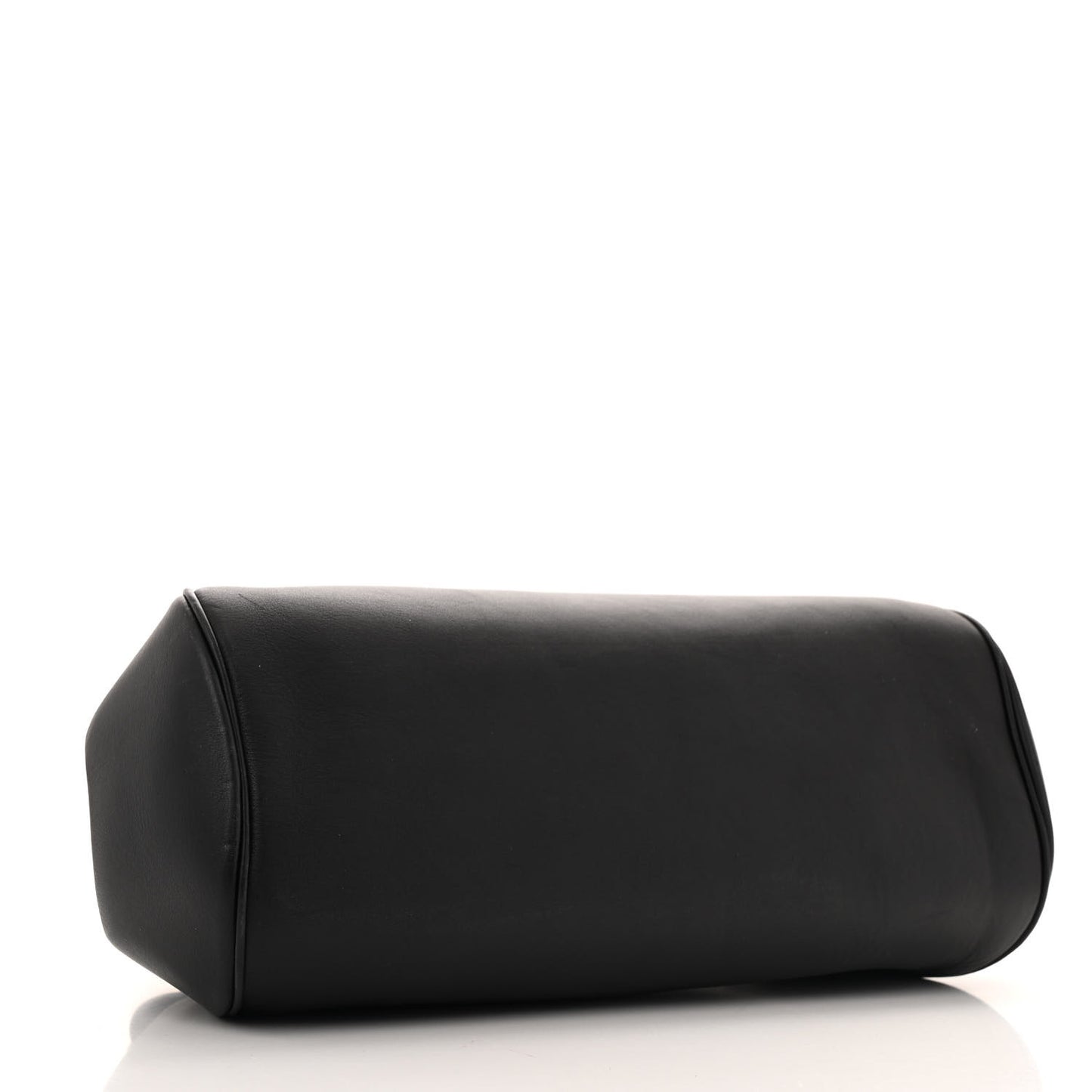 Calfskin Frame Satchel Black