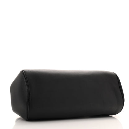 Salvatore Ferragamo Calfskin Frame Satchel Black 4 of 10