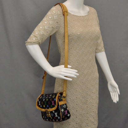 Louis Vuitton Monogram Multicolor Sologne Black 2 of 9