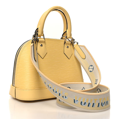 Louis Vuitton Epi Jacquard Alma BB Jaune Plume 3 of 10