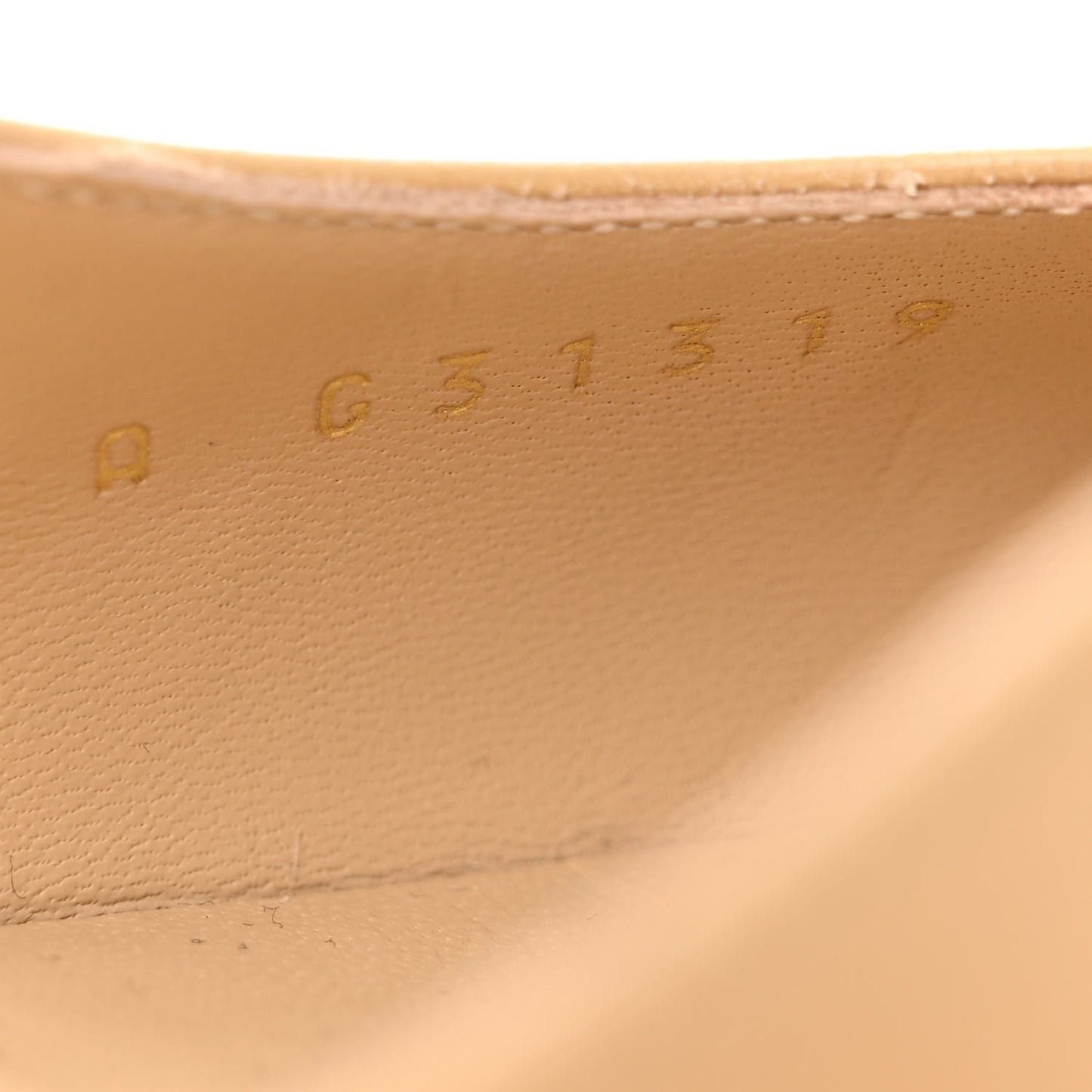 Goatskin Grosgrain Cap Toe CC Slingback Sandals 37 Beige Black