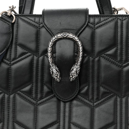 Gucci Calfskin Web Quilted Large Dionysus Tote Bag Black 8 of 10