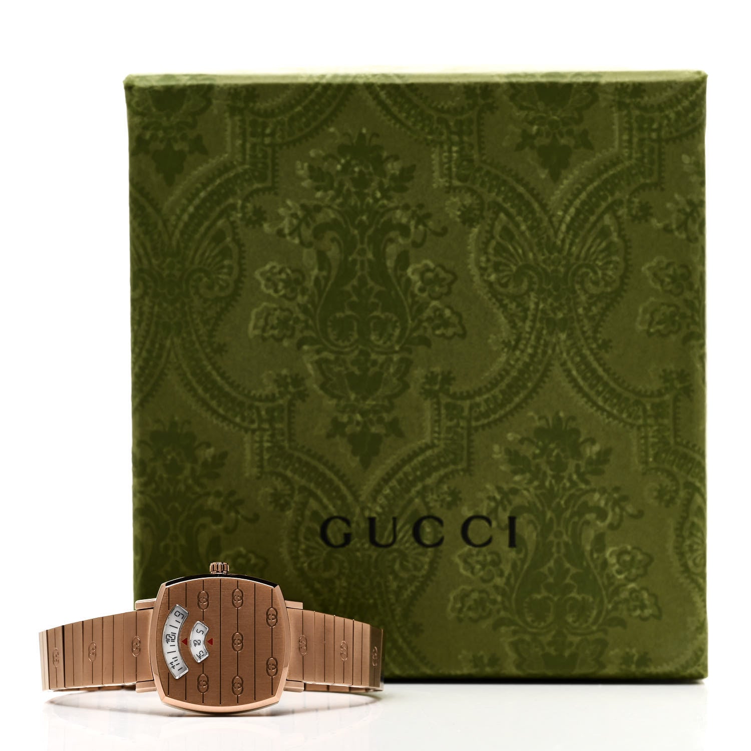 Gucci Stainless Steel 27mm Grip Quartz Watch Rose 5 of 5
