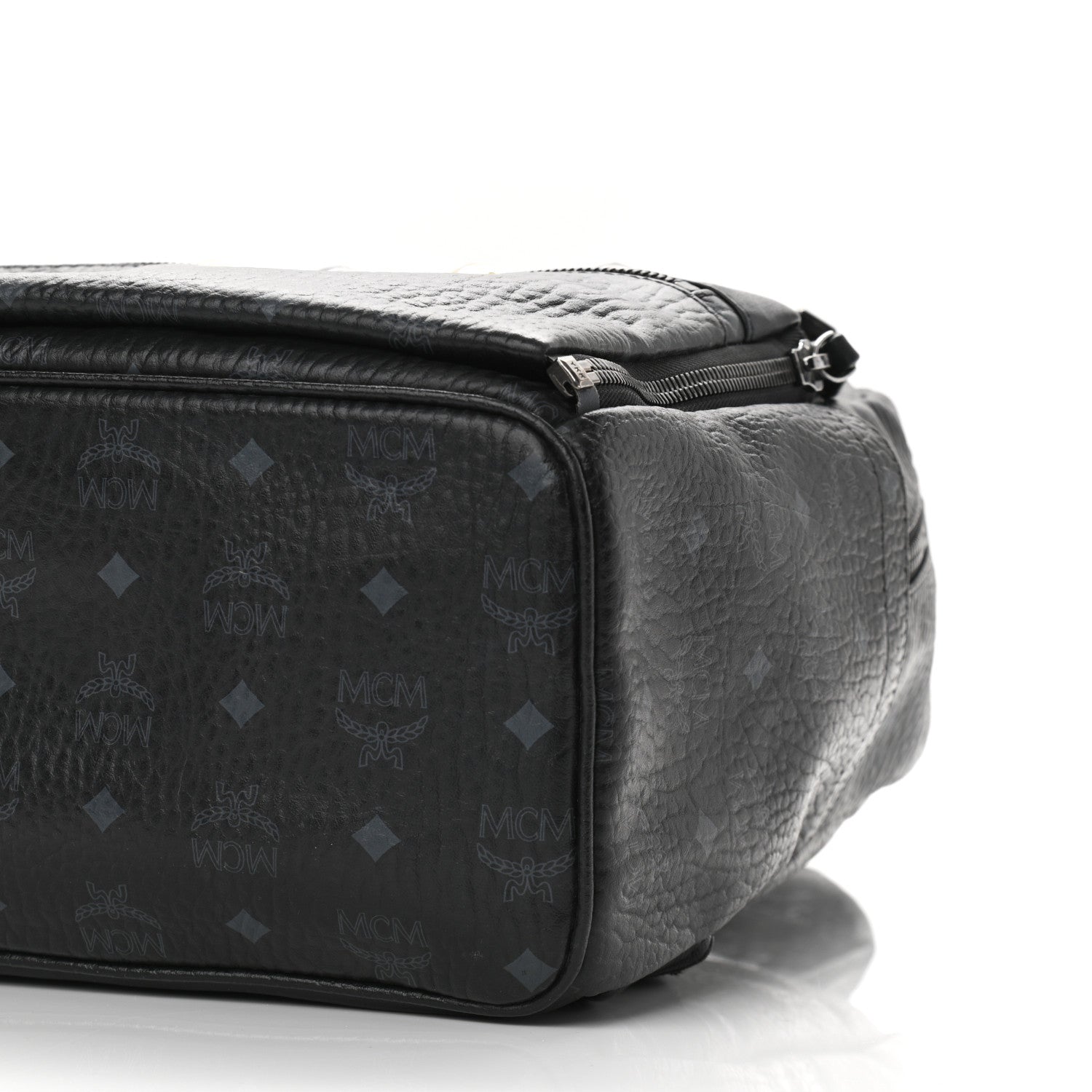 MCM Visetos Medium Studded Dual Stark Backpack Black 9 of 9