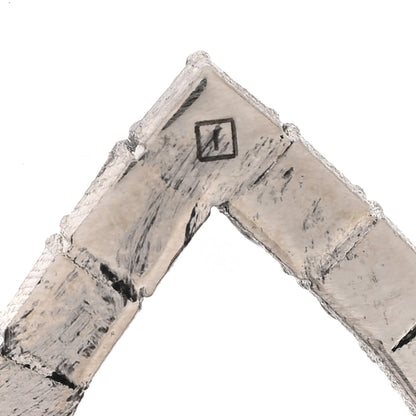 Gucci Metal Crystal GG Brooch Silver 3 of 3