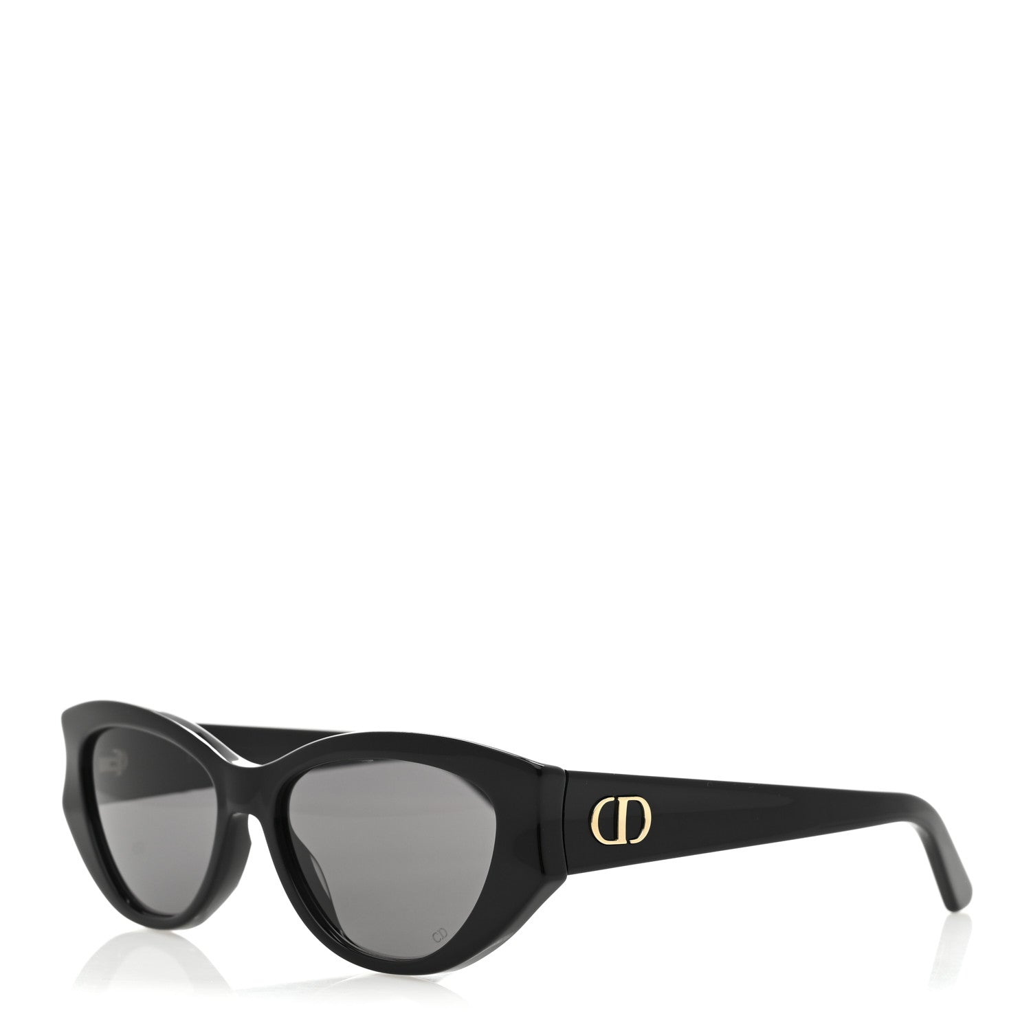 Christian Dior Acetate DiorGlow B11 Cat Eye Sunglasses Black 1 of 8