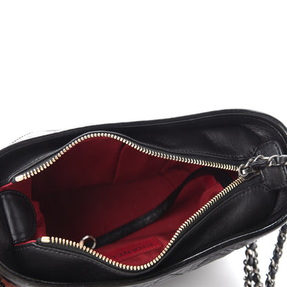 Chanel Aged Calfskin Quilted Small Gabrielle Hobo Black 5 of 11
