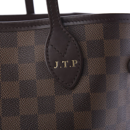 Louis Vuitton Damier Ebene Neo Neverfull MM Rose Ballerine 9 of 11
