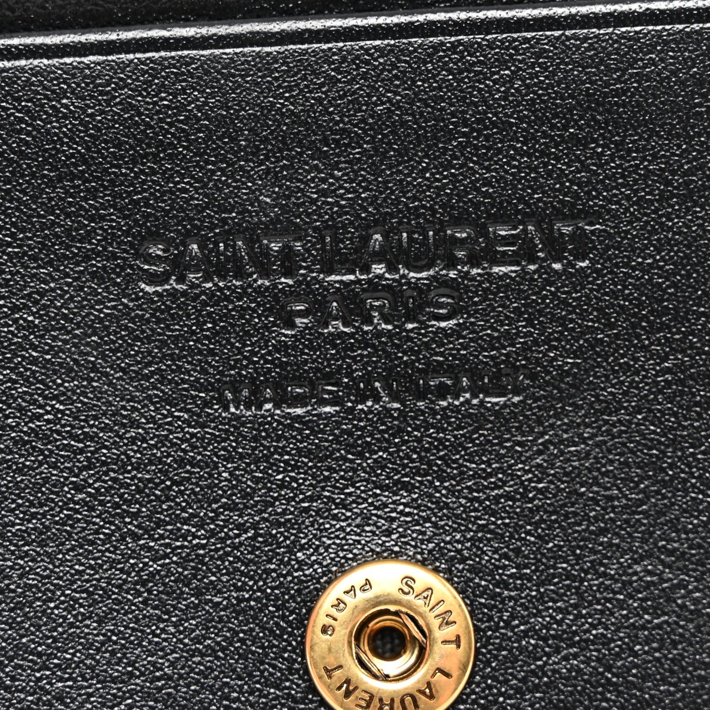 Shiny Lambskin Logo Carre Zipped Card Case Black