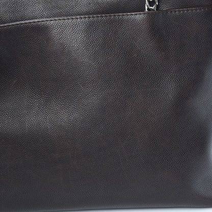 Chanel Caviar Large CC Tuck Tote Dark Brown 14 of 17