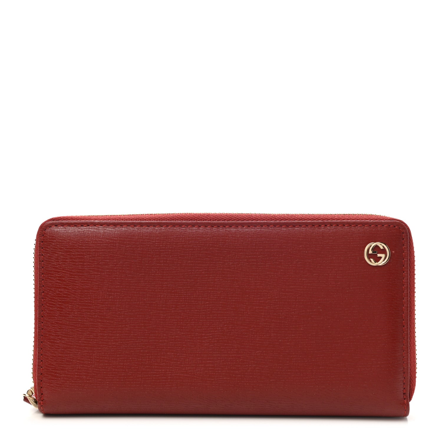 Gucci Calfskin Large Betty Zip Around Wallet Red 1 of 7