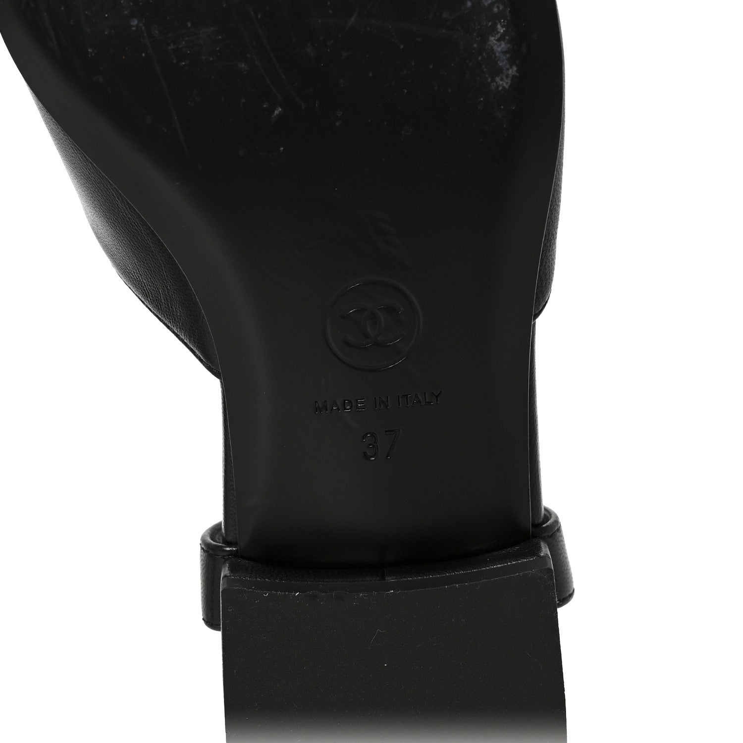 Chanel Lambskin Patent Cap Toe Crystal Enamel CC Mary Jane Slingback Flats 37 Black 7 of 10