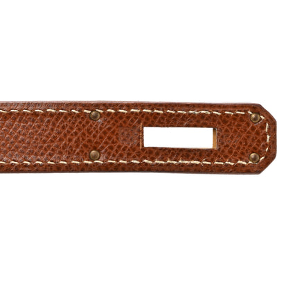 Hermes Veau Grain Lisse Kelly Sellier 32 Noisette 7 of 17