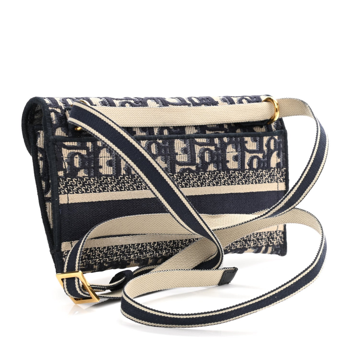 Oblique Slim Saddle Pouch Blue
