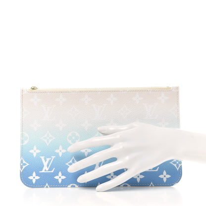 Louis Vuitton Monogram By The Pool Neverfull MM Pochette Blue 2 of 6