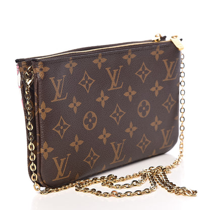 Louis Vuitton Monogram 2019 Christmas Animation Double Zip Pochette 3 of 12