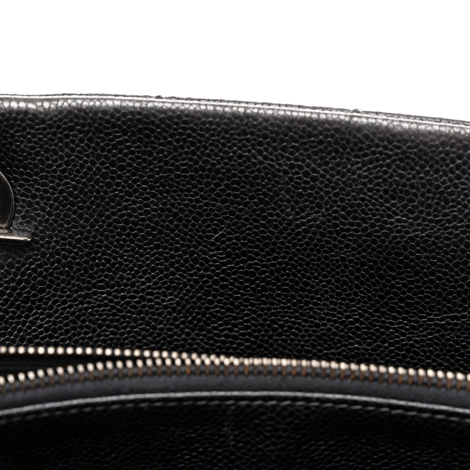 Chanel Iridescent Caviar Quilted Chic Shopping Tote Silver 11 of 17