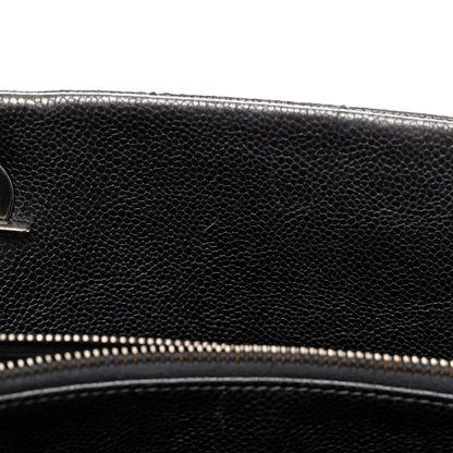 Chanel Iridescent Caviar Quilted Chic Shopping Tote Silver 11 of 17