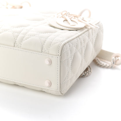 Christian Dior Ultra Matte Calfskin Cannage Mini Lady Dior White 7 of 7