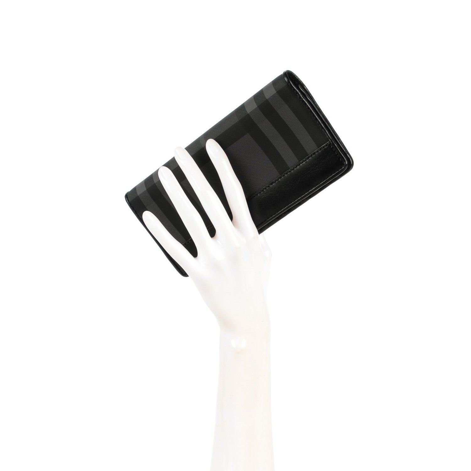 Burberry London Check Continental Wallet Charcoal Black 2 of 8