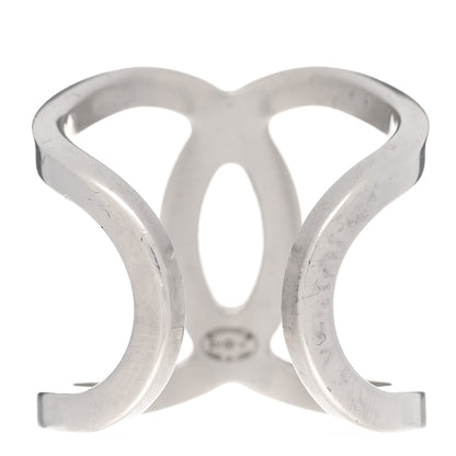 Chanel Metal CC Ring 55 7.25 Silver 3 of 4