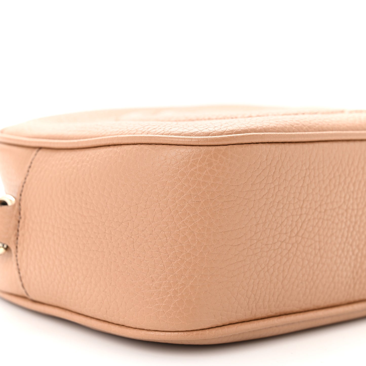 Pebbled Calfskin Small Soho Disco Bag Camelia