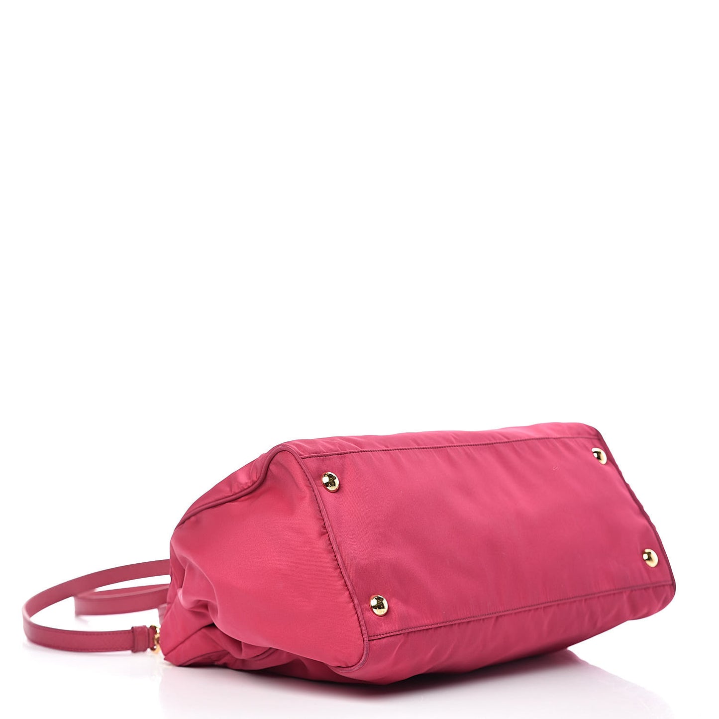 Saffiano Tessuto Nylon Shopping Satchel Ibisco