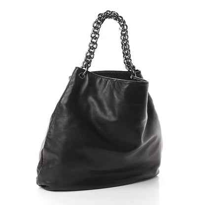 Chanel Lambskin Large Soft and Chain Hobo Black 2 of 9