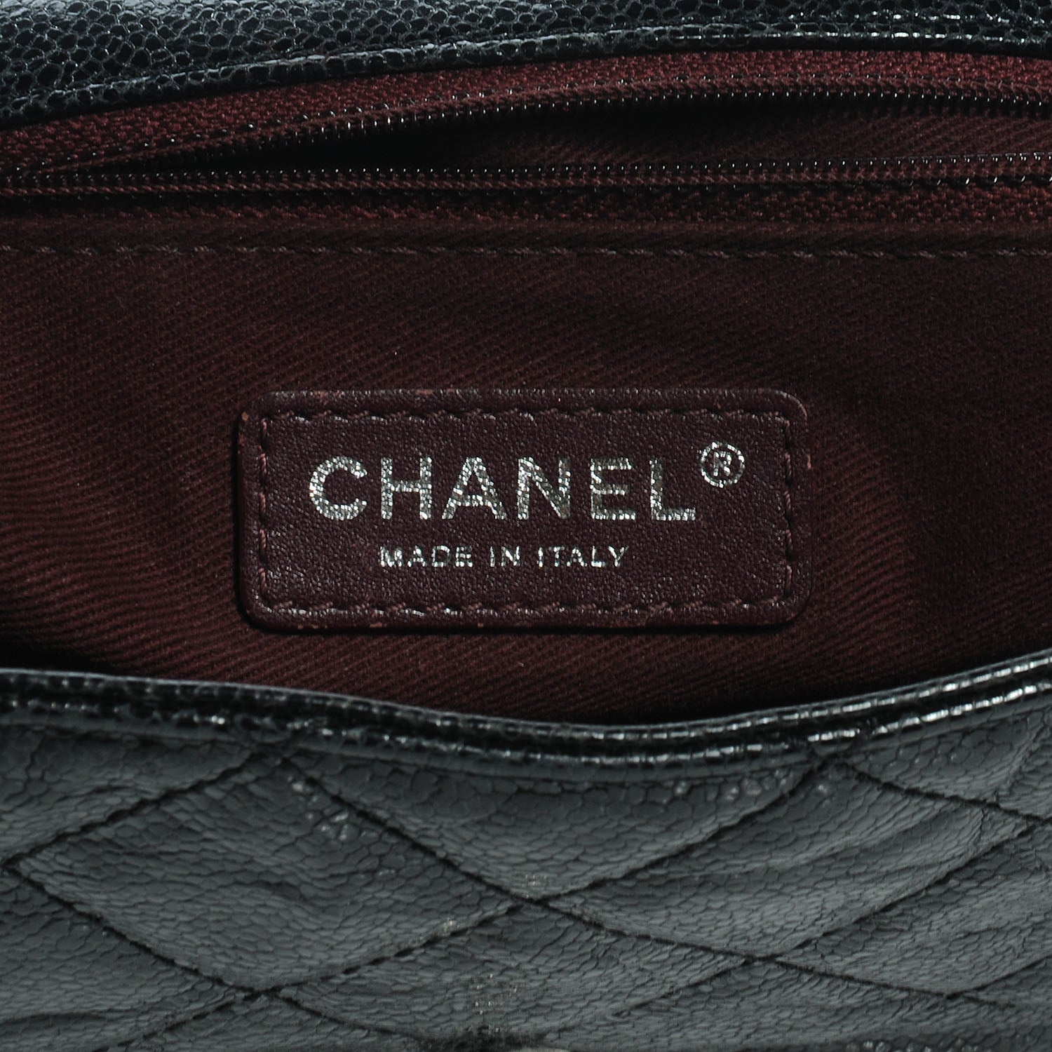 Chanel Caviar CC Crave Jumbo Flap Black 7 of 8