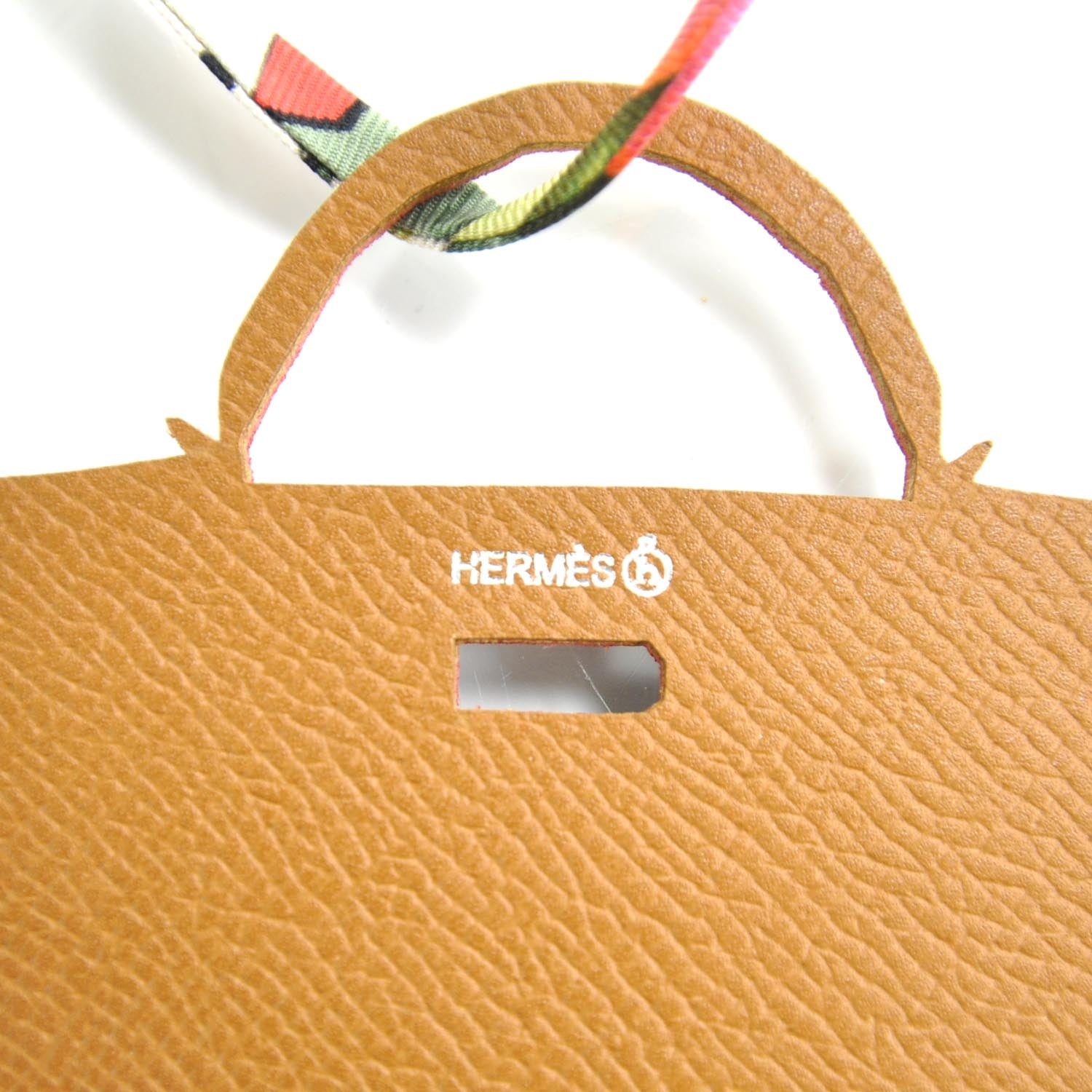 Hermes Leather Petit H Kelly Birkin Bag Charm Tree Ornament 4 of 4