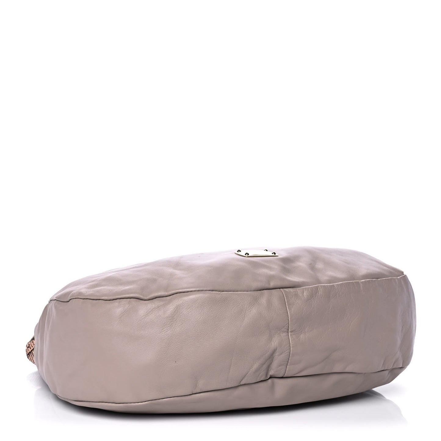 Nappa Snakeskin Trim Sky Hobo Beige