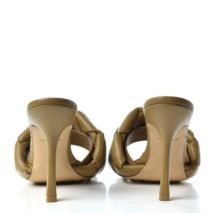 Bottega Veneta Nappa Maxi Intrecciato Lido 90mm Mule Sandals 38 Fudge 7 of 10