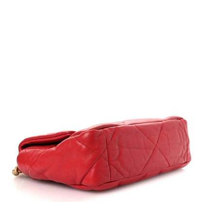 Chanel Lambskin Quilted Medium Chanel 19 Flap Red 4 of 11