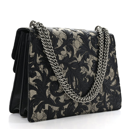 Gucci GG Supreme Monogram Arabesque Medium Dionysus Shoulder Bag Black 3 of 9