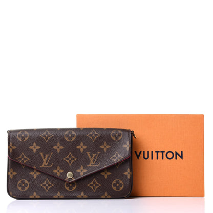 Louis Vuitton Monogram Pochette Felicie Chain Wallet Fuchsia 14 of 18