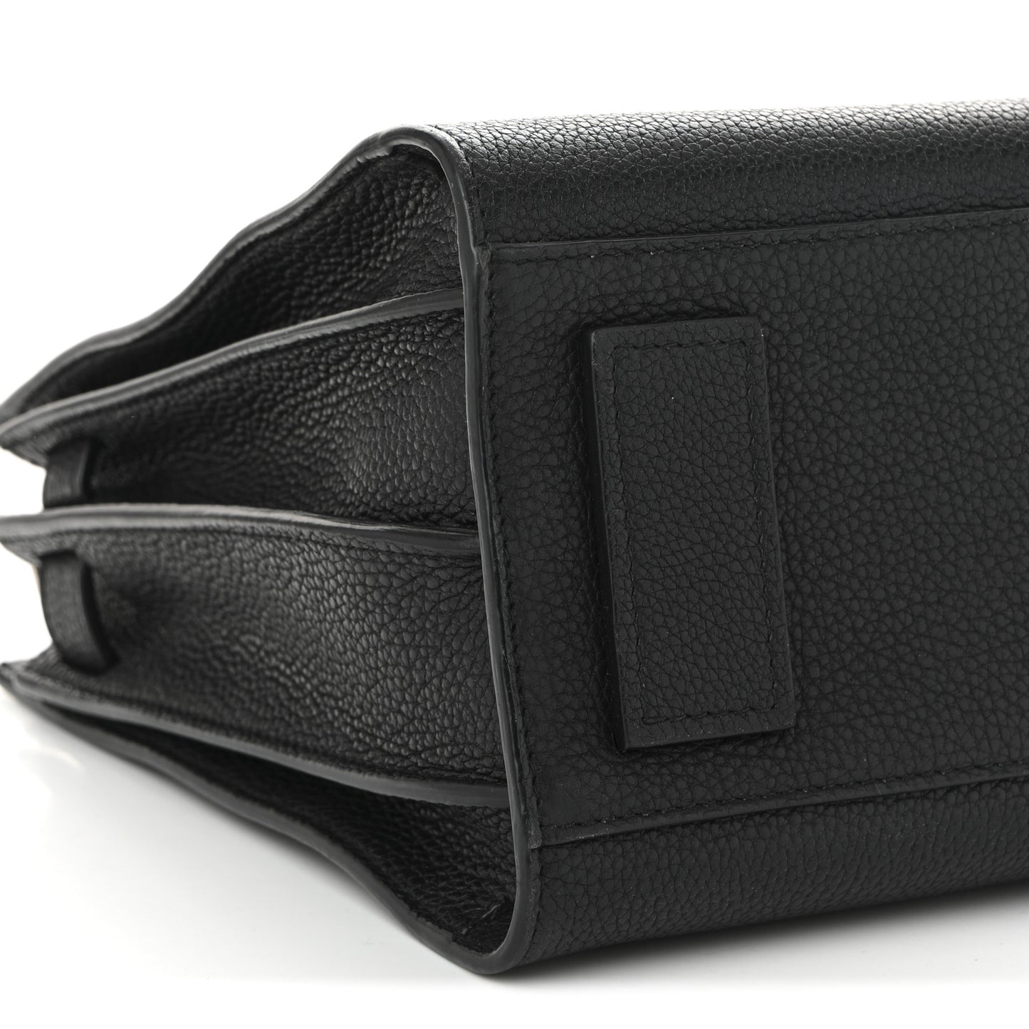 Grained Calfskin Baby Sac De Jour Souple Black