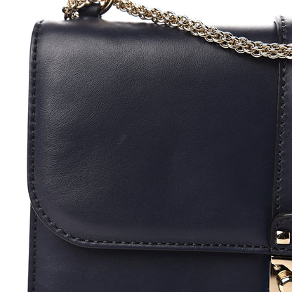 Valentino Garavani Vitello Medium Glam Lock Rockstud Flap Marine 9 of 10