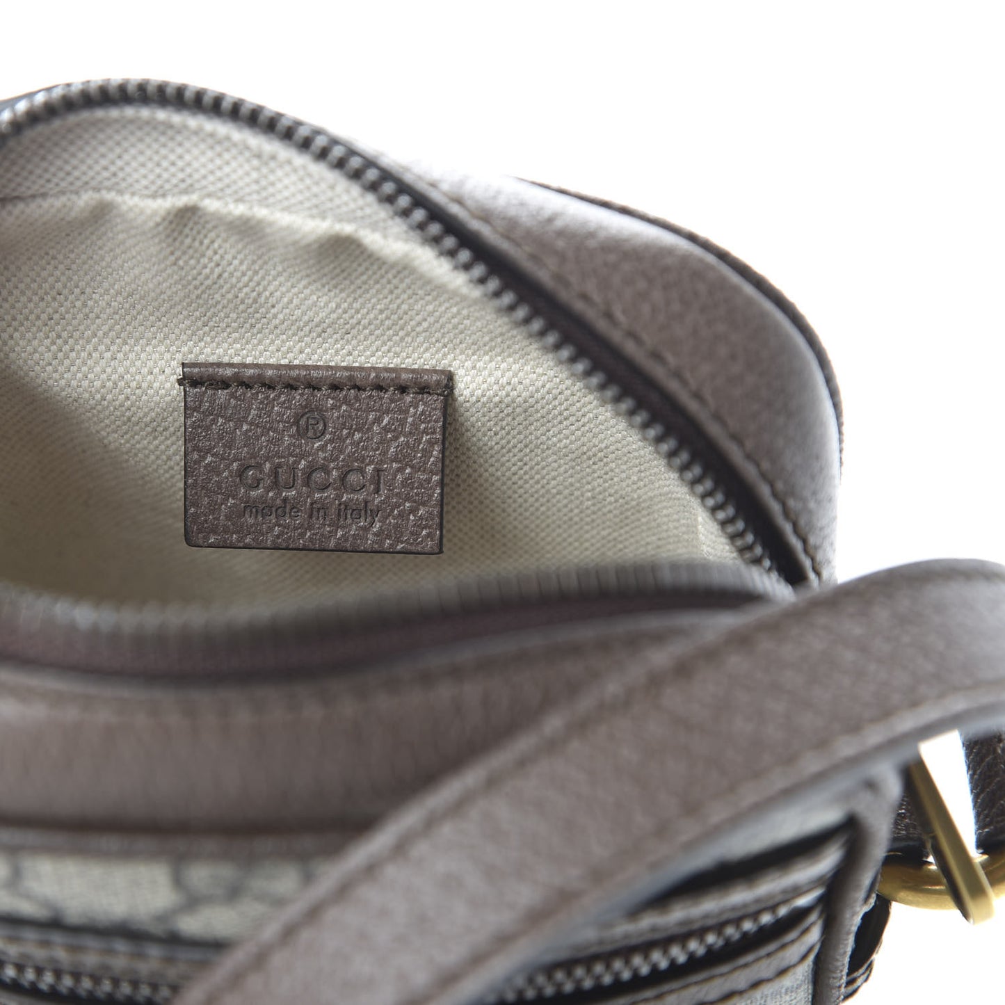 GG Supreme Monogram Web Mini Ophidia Messenger Brown