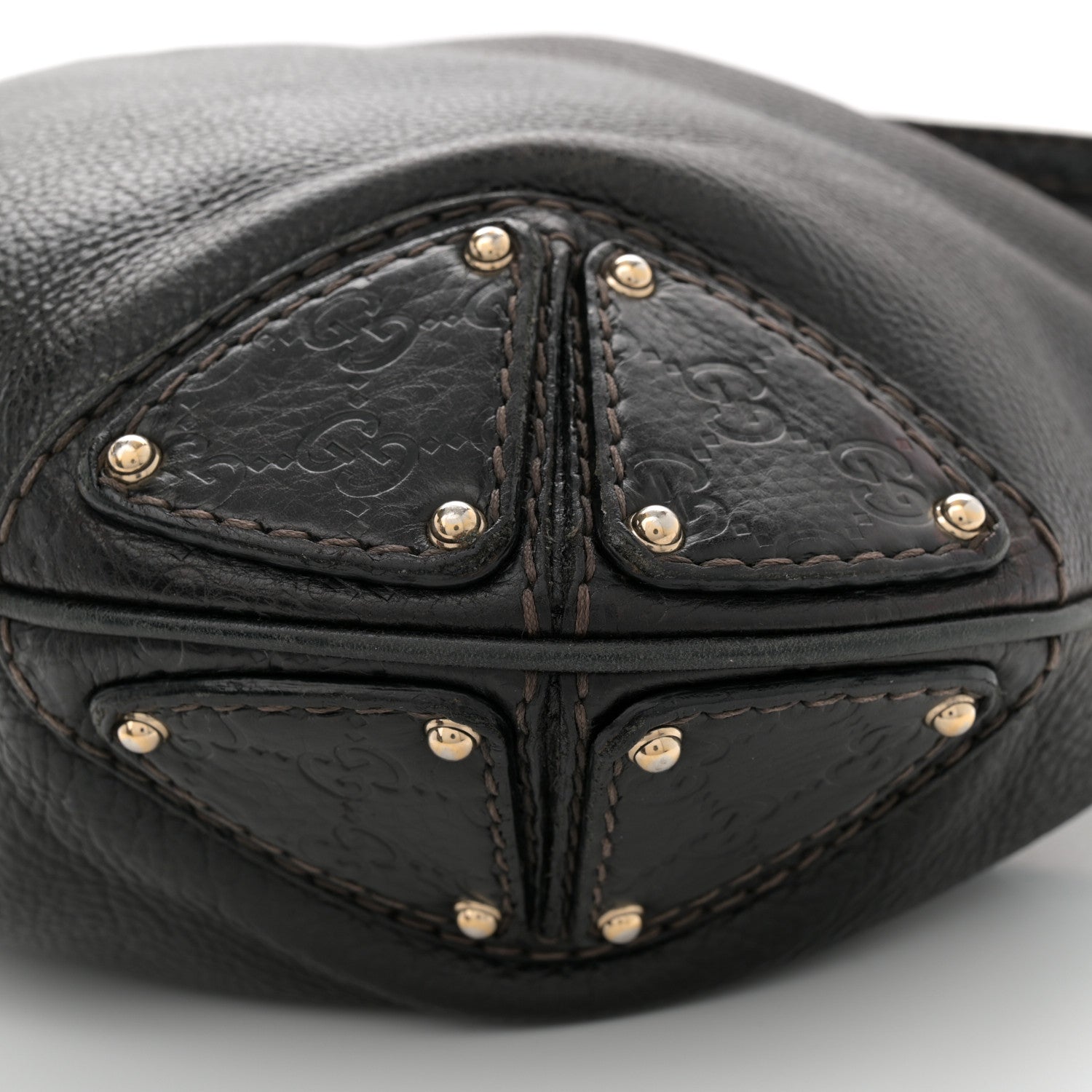 Gucci Calfskin Large Indy Top Handle Hobo Black 10 of 12