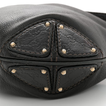 Gucci Calfskin Large Indy Top Handle Hobo Black 10 of 12