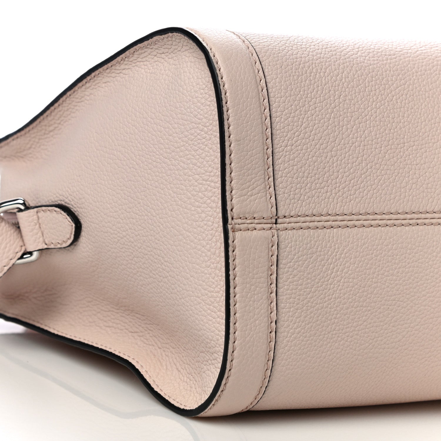 Alexander McQueen Pebbled Calfskin Small Skull Padlock Zip Around Tote Teint 8 of 9