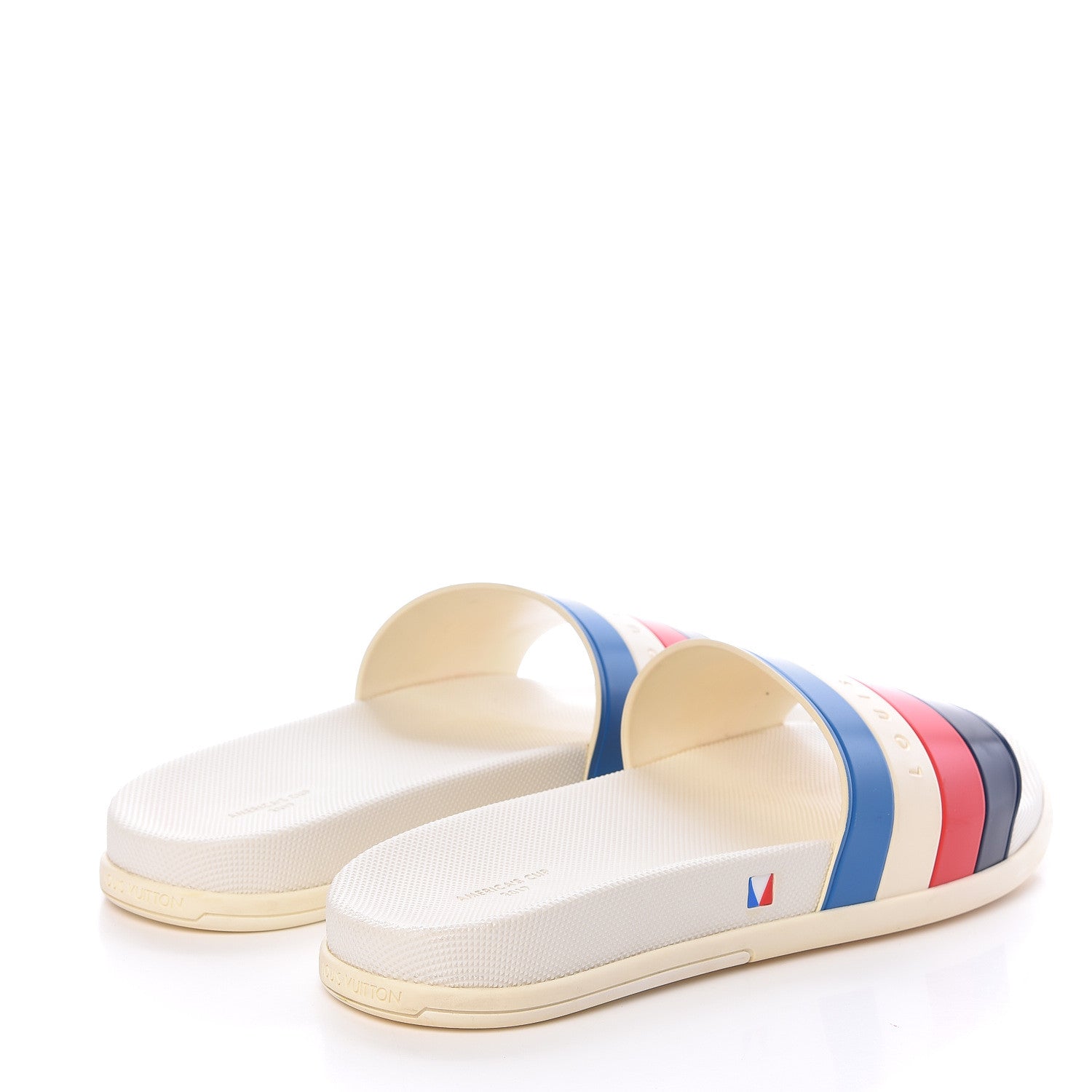 Louis Vuitton Rubber Mens Waterline Mule Sandals 11 White 4 of 15