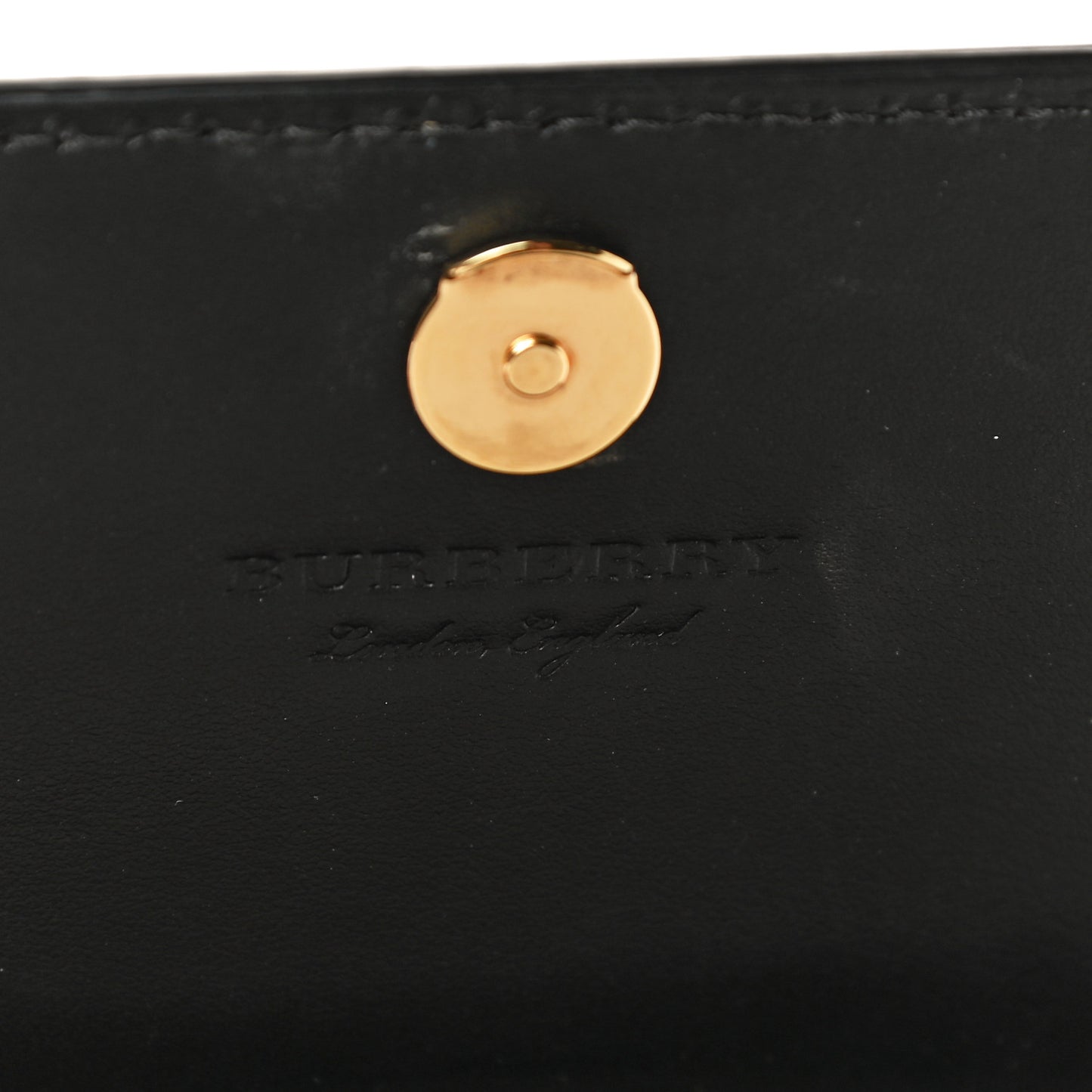 Derby Calfskin House Check Wallet On Chain Black
