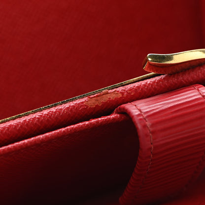 Louis Vuitton Epi French Purse Wallet Castillan Red 9 of 9