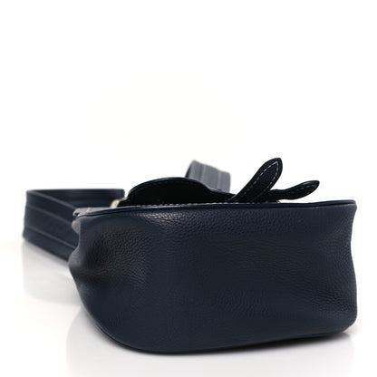 Christian Dior Grained Calfskin Saddle Backpack Navy Blue 4 of 9