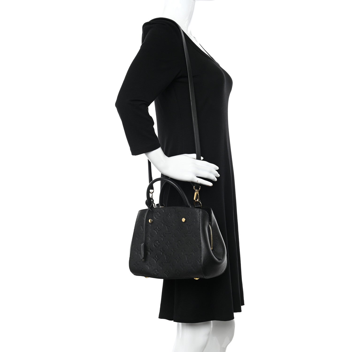 Louis Vuitton Empreinte Montaigne BB Black 2 of 9
