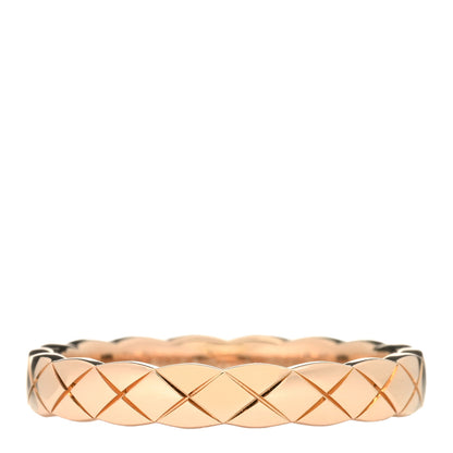 Chanel 18K Beige Gold Mini Coco Crush Ring 53 6.25 1 of 3