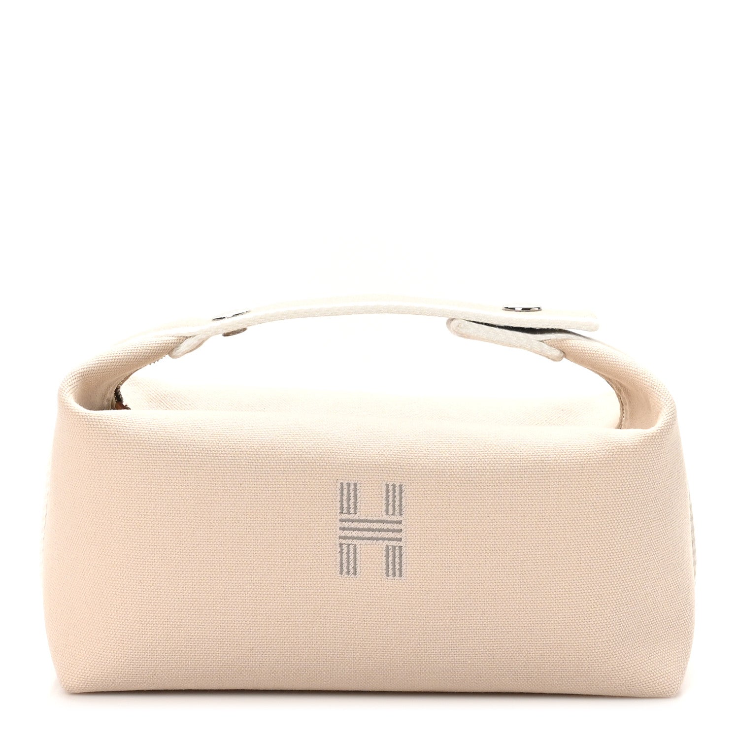 Hermes Canvas Small Bride-A-Brac Pouch Natural 1 of 8
