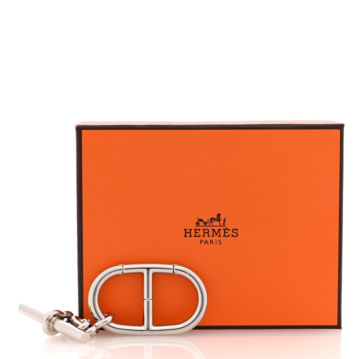 Hermes Palladium Chaine d'Ancre Key Ring 1575489 – FASHIONPHILE