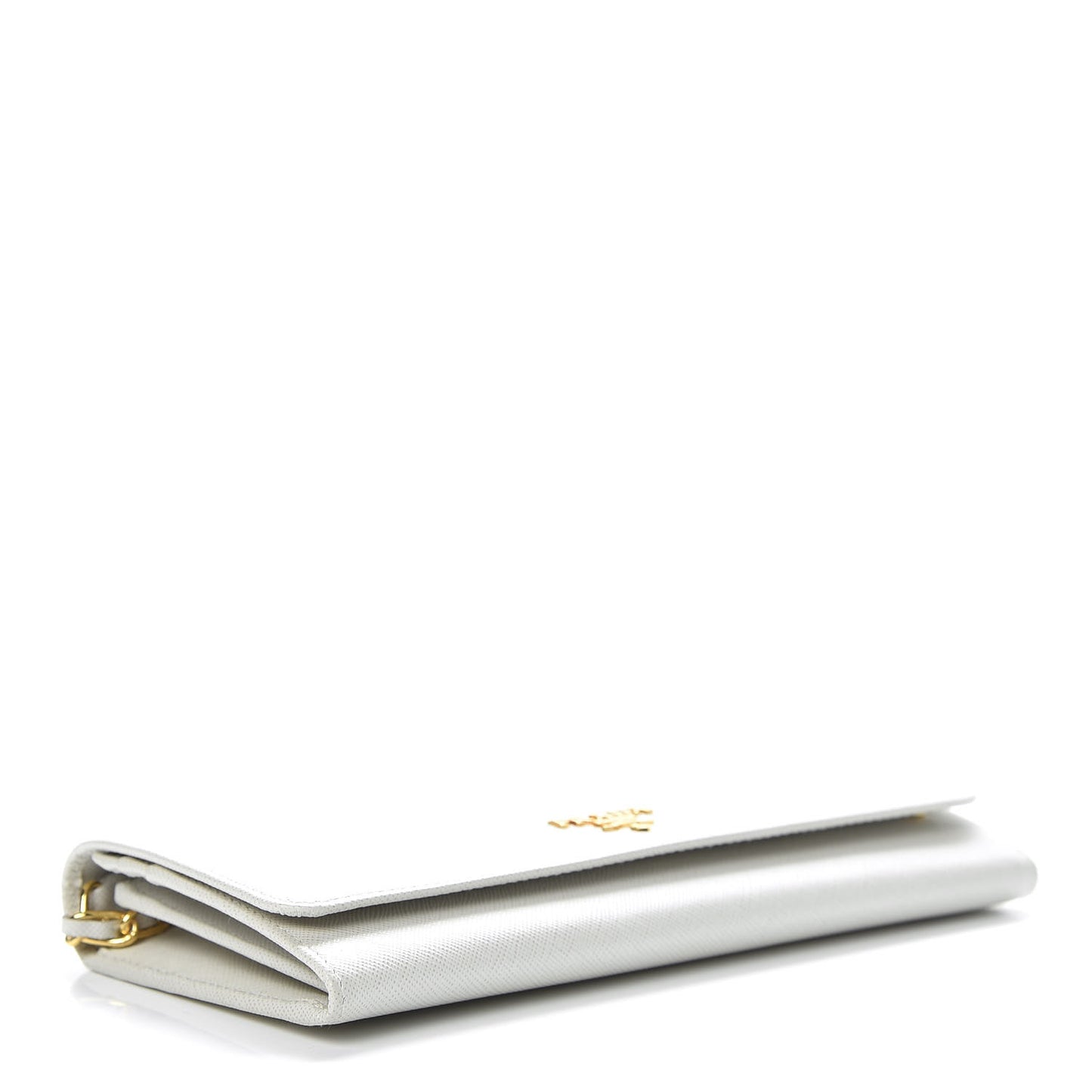 Saffiano Metal Oro Chain Wallet Talco